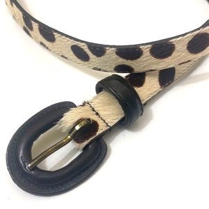 Quality Avignon womens genuine leather and horse hair belt.